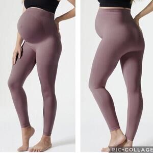Blanqi Maternity Belly Support Leggings Soft Fawn Size Large